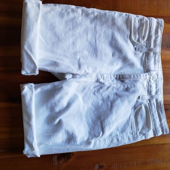JOE'S Jeans High Rise Skinny Cut Off White Jean Shorts Size 25 - Picture 2 of 12
